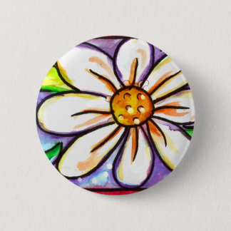 Daisy 6 Cm Round Badge