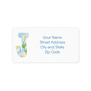 Daisy Address Label to Personalise or Customise