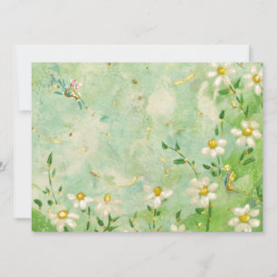 Daisy and bee invitation