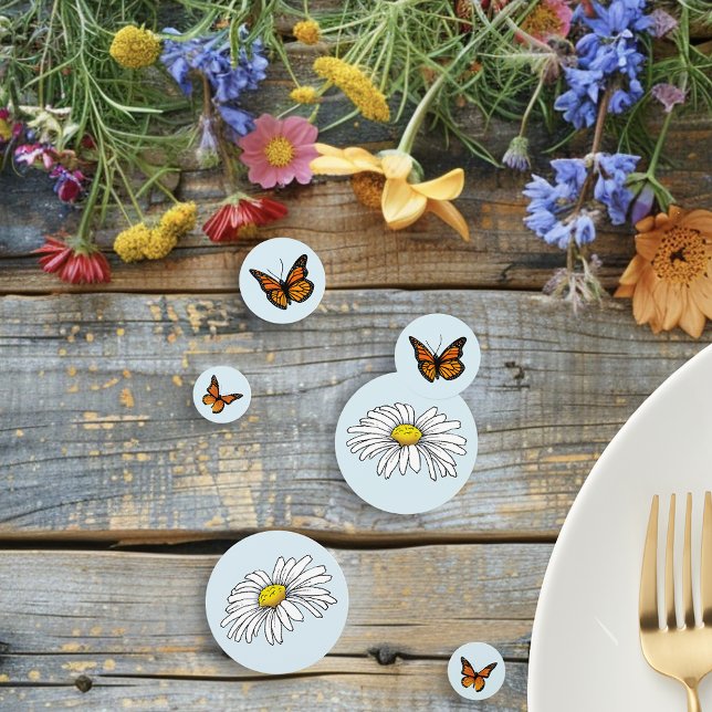 Daisy and Butterflies Confetti (Creator Uploaded)