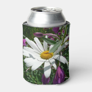 Daisy and Fireweed Wildflower Can Cooler