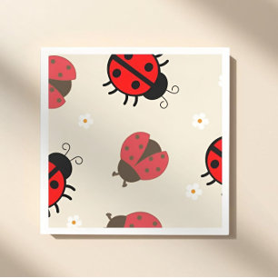 Daisy and Ladybug Birthday Party  Napkin