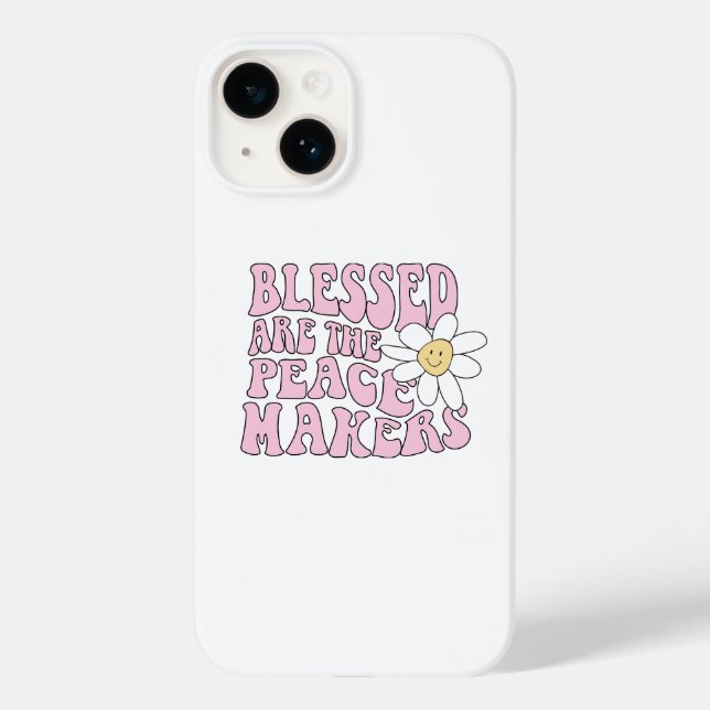 Daisy and Peace Makers Slogan Case-Mate iPhone Case (Back)