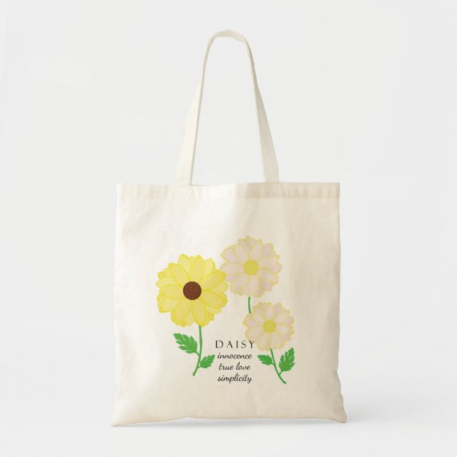 Daisy April Birth Month Flower Bag (Front)