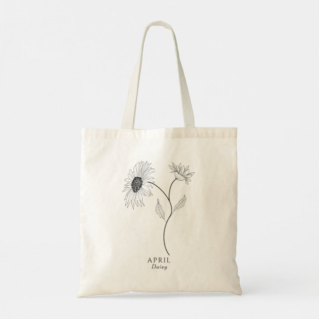 Daisy - April birth month flower  Tote Bag (Back)