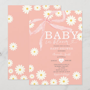Daisy Baby in Bloom Baby Shower  Invitation