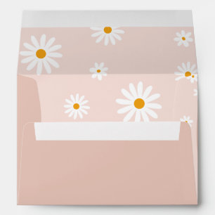 Daisy Baby in bloom Boho Girl Baby Shower Envelope