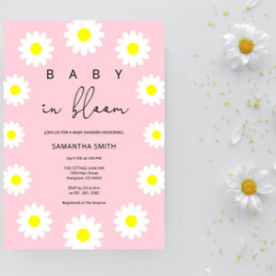Daisy - Baby in bloom  Invitation