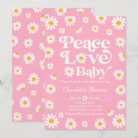 Daisy Baby Shower Bohemian Peace Love Baby Shower