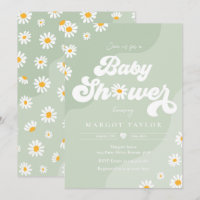 Daisy Baby Shower Boho Hippy Vibes Baby Shower