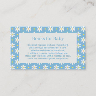 Daisy Baby Shower Book Request Enclosure Card
