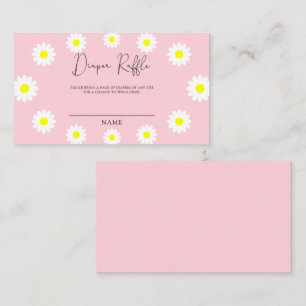Daisy - baby shower diaper raffle ticket  enclosure card