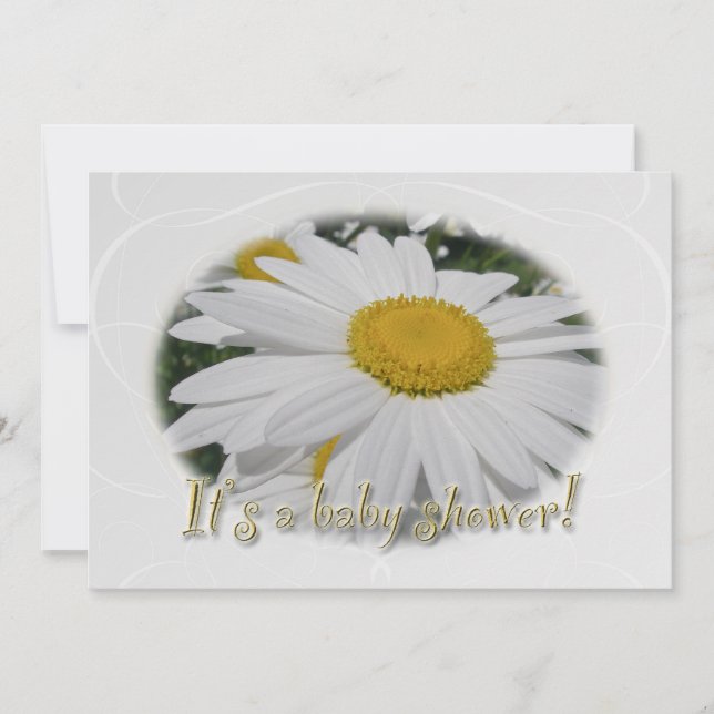 Daisy Baby Shower Invitation (Front)
