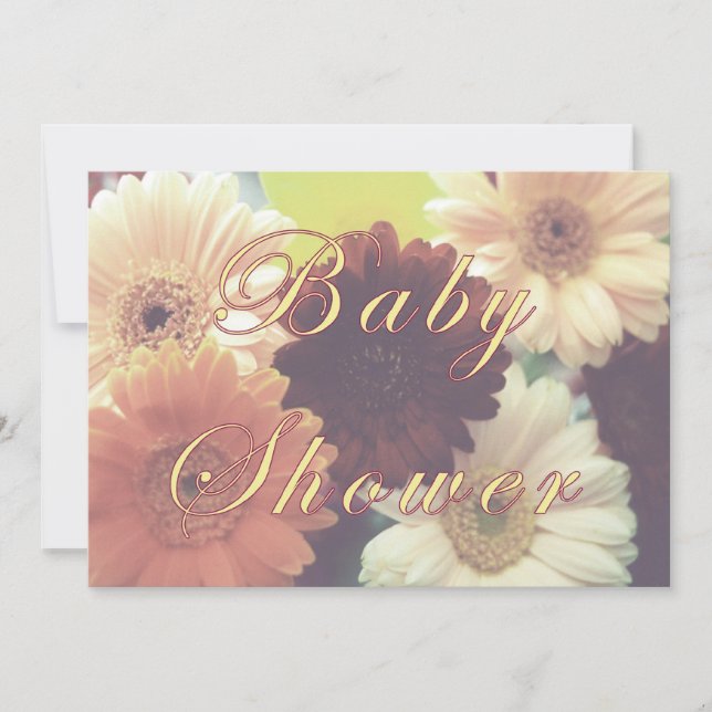 Daisy Baby Shower Invitation (Front)