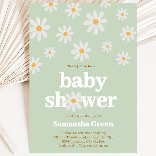 Daisy Baby Shower Invitation