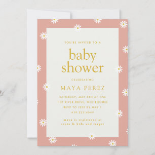 Daisy Baby Shower Invitation