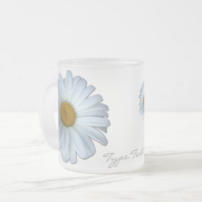 Daisy Beer Glass Personalised Daisies Mugs & Gifts (Front Left)