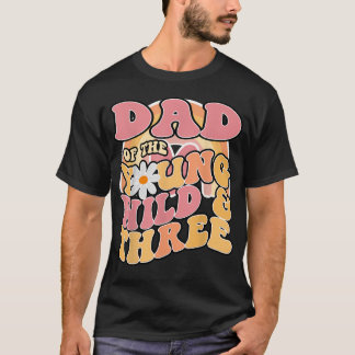Daisy Birthday Dad Young Wild 3 Boho 3Rd T-Shirt