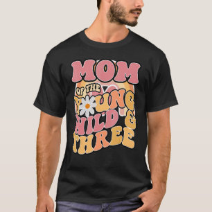Daisy Birthday Mom Young Wild & 3 Boho 3rd Birthda T-Shirt