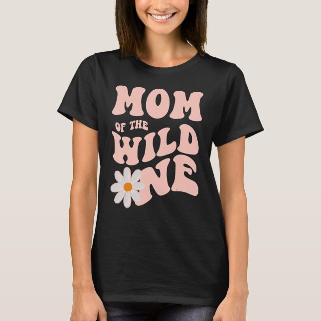 Daisy Birthday Mum Wild One Boho Daisy 1st Birthda T-Shirt (Front)