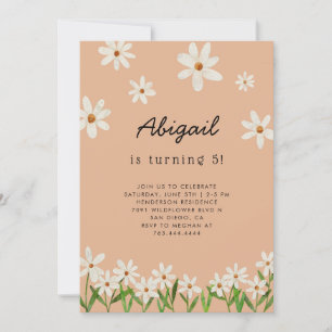 Daisy Birthday Party Invitation