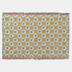 Daisy Blanket Yellow Daisies Throw Blanket