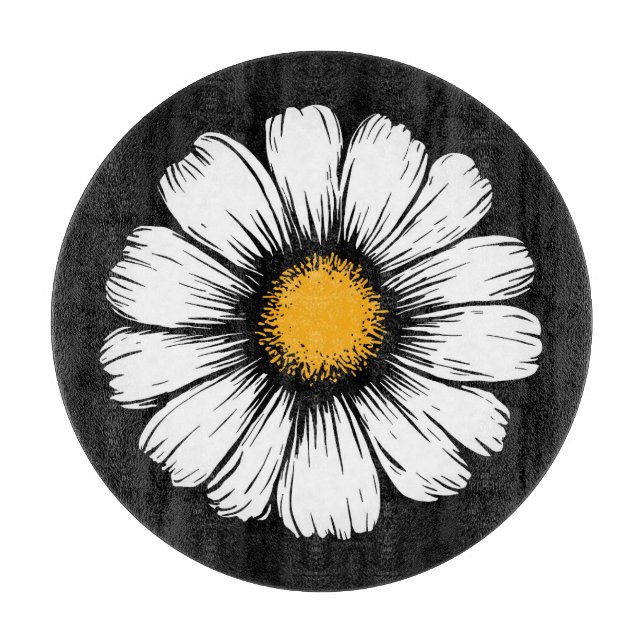 Daisy Bloom Cutting Board (Front)