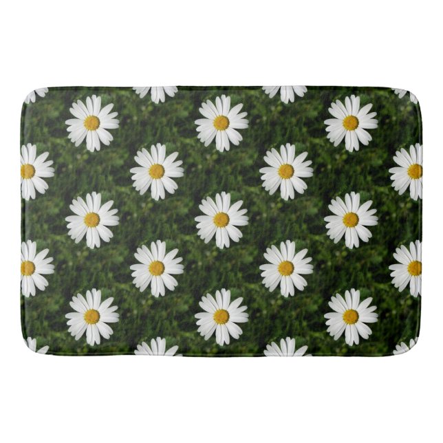 Daisy Bloom seamless pattern + your ideas Bath Mat (Front)
