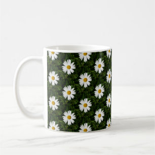 Daisy Bloom seamless pattern + your ideas Coffee Mug