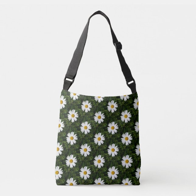 Daisy Bloom seamless pattern + your ideas Crossbody Bag (Front)