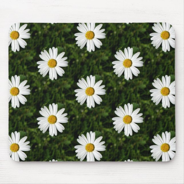 Daisy Bloom seamless pattern + your ideas Mouse Mat (Front)