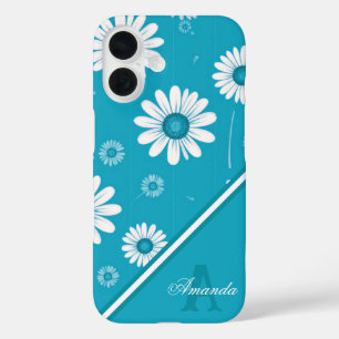Daisy Blooms: Minimalist Floral Pattern iPhone 16 Case
