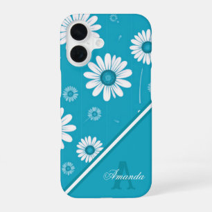 Daisy Blooms: Minimalist Floral Pattern iPhone 16 Case