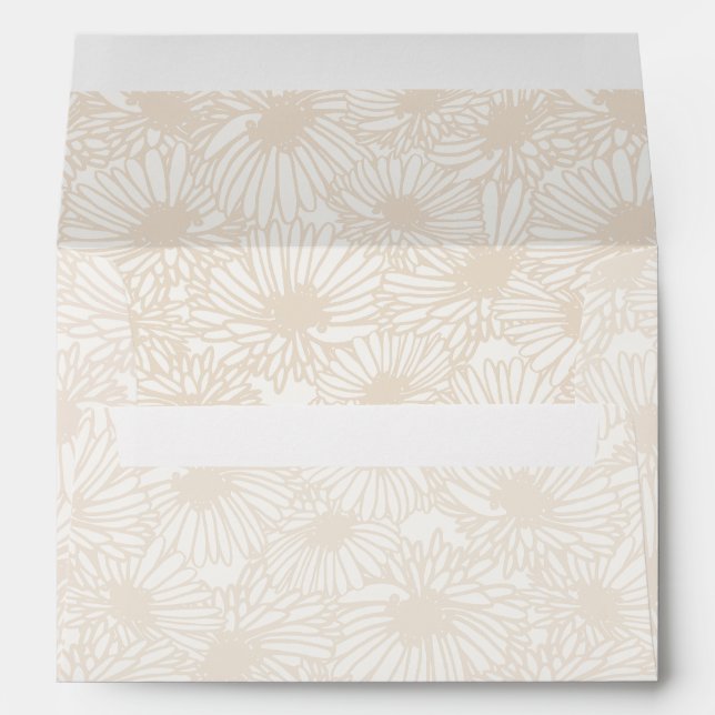 Daisy Blooms - Soft Linen Envelope (Back (Bottom))