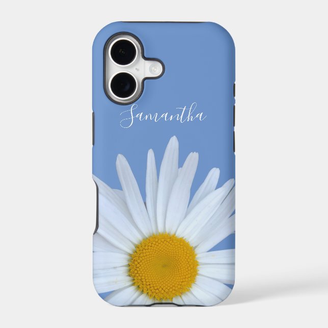Daisy Blue Elegant White Script (Back)