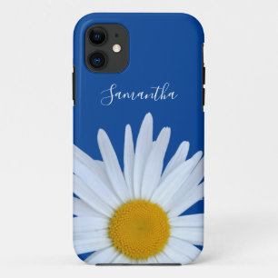 Daisy Blue Elegant White Script Case-Mate iPhone C 11 Case