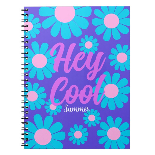 Daisy Blue Lilac Notebook (Front)