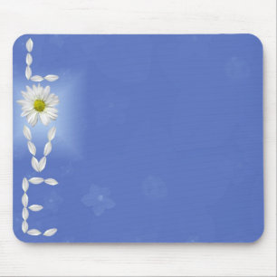 Daisy Blue Mouse Mat