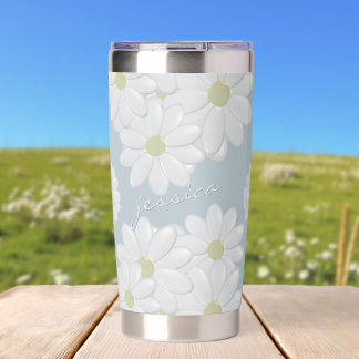 Daisy Blue Sky Springtime Insulated Tumbler