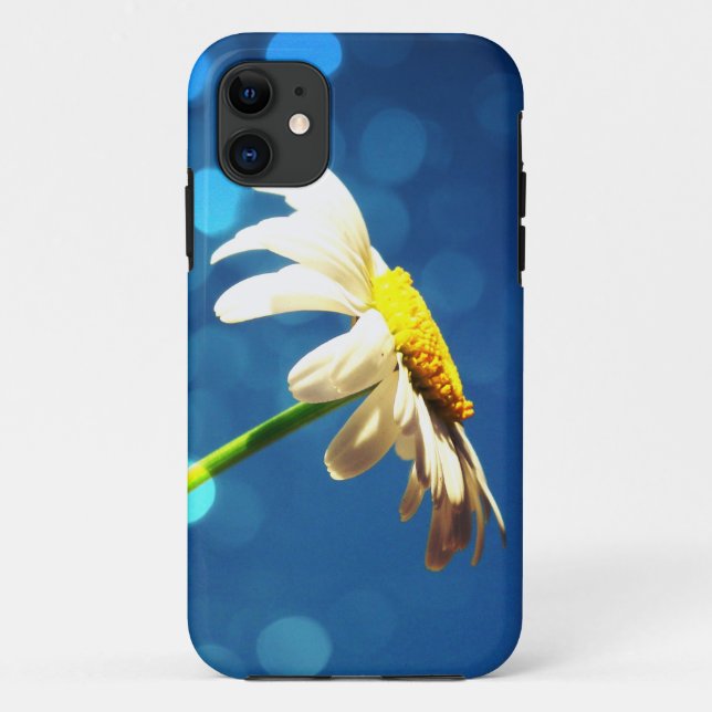 Daisy -Blue Sparkle iPhone 5 case (Back)