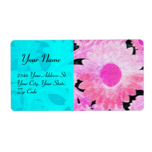 DAISY , blue turquase pink black