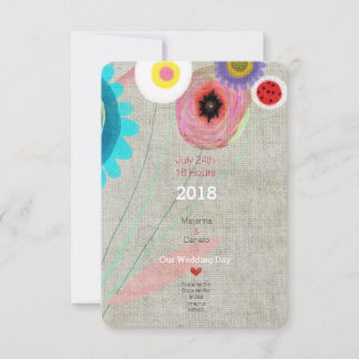 Daisy Boho Chic Invitation