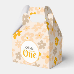 Daisy Boho Floral 1st Birthday Favour Box