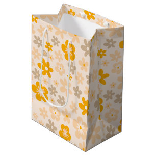 Daisy Boho Floral 1st Birthday Medium Gift Bag