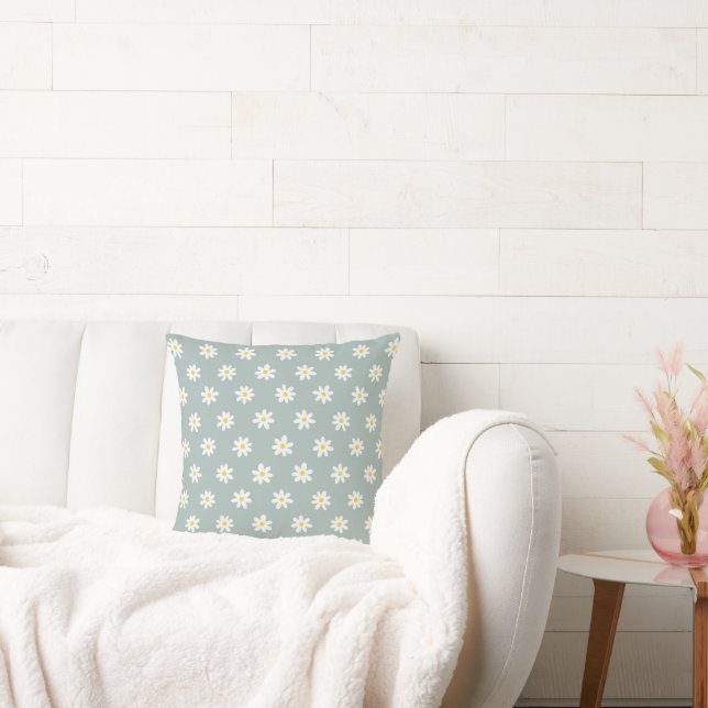 Daisy Boho Floral  Cushion (Couch)