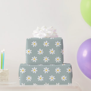 Daisy Boho Floral Wrapping Paper