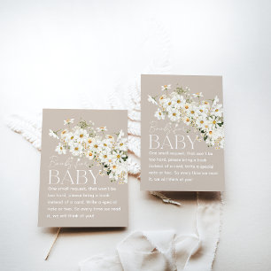 Daisy Boho Wildflower Rustic Baby Shower Enclosure Card