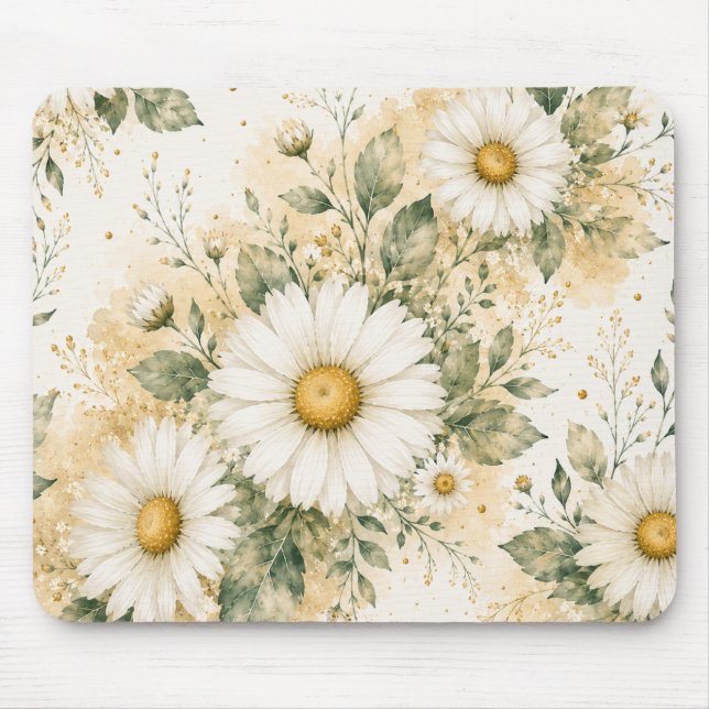 Daisy Botanical Mouse Mat (Front)