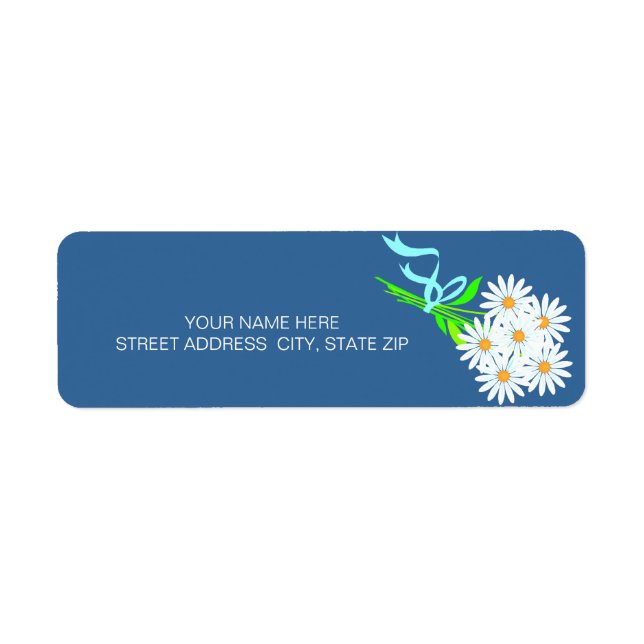 Daisy Bouquet Address Mailing Labels (Front)