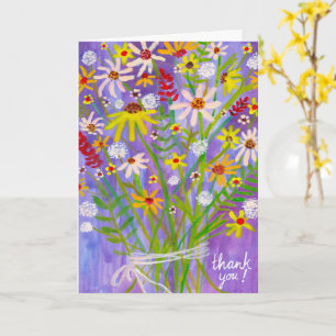 Daisy Bouquet Customise it! THANK YOU Card